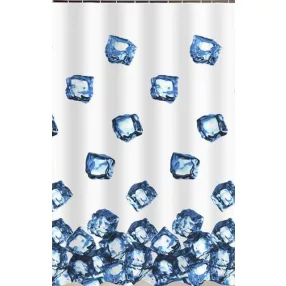   Zuhanyfüggöny - ICE CUBE - Impregnált textil - 180 x 200 cm