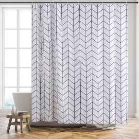 Zuhanyfüggöny - SQUARE - Impregnált textil - 180 x 200 cm