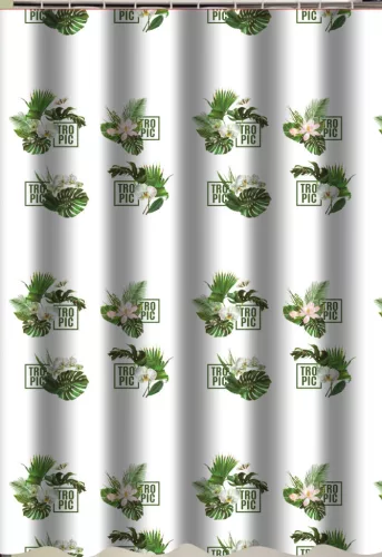 Zuhanyfüggöny - TROPIC - Impregnált textil - 180 x 200 cm