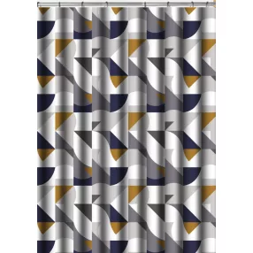   Zuhanyfüggöny - SILVER MOSAIC - Impregnált textil - 180 x 200 cm