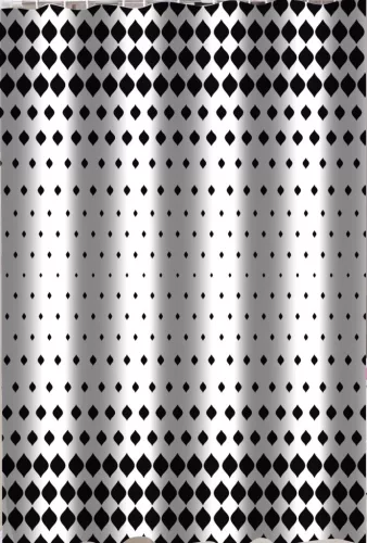 Zuhanyfüggöny - BLACK AND WHITE - Impregnált textil - 180 x 200 cm