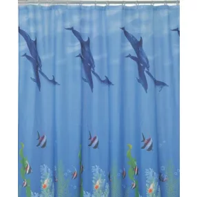  Zuhanyfüggöny - DOLPHIN - Impregnált textil - 180 x 200 cm