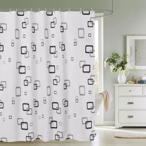   Zuhanyfüggöny - NEW GEOMETRY - Impregnált textil - 180 x 200 cm