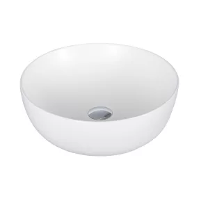   Eros RAISE - PULTRA ültethető - Top Counter - porcelán mosdó - MATT FEHÉR - O - Ø 41 cm