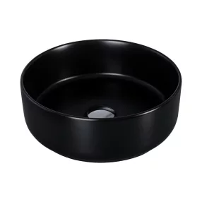   Eros SIMPLE 8 - PULTRA ültethető - Top Counter - porcelán mosdó - MATT FEKETE - 36 x 36 x 13 cm