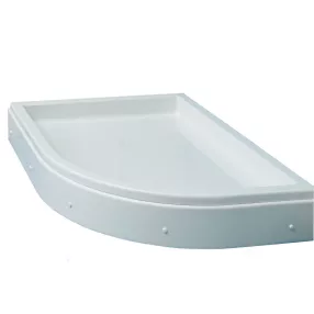   Favorit HEDO zuhanytálca íves aszimmetrikus JOBBOS - szaniter akril - 115 x 90 cm