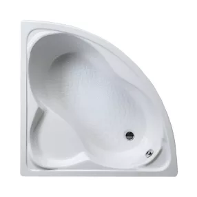   Favorit LAGUNA szaniter akril sarokkád - előlappal - állvánnyal - 125 x 125 cm