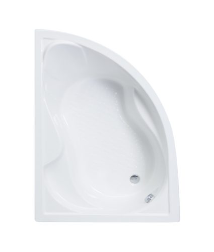 Favorit SIESTA L aszimmetrikus szaniter akril kád BALOS - előlappall- állvánnyal - 150 x 100 cm