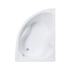   Favorit SIESTA D aszimmetrikus szaniter akril kád JOBBOS - előlappal - állvánnyal - 150 x 100 cm