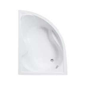   Favorit SIESTA L aszimmetrikus szaniter akril kád BALOS - 150 x 100 cm