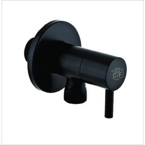   Caldo Freddo - sarokszelep - FEKETE - kerámiabetétes - 1/2 " - 3/8"