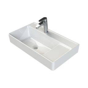   CeraStyle SHARP - KESKENY - porcelán mosdókagyló - 65 x 38 cm