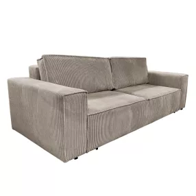 Kihúzható heverő, szürkésbézs Taupe, HARPERA BIG SOFA