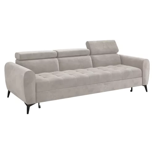 3-személyes, kihúzható kanapé, bézs Taupe, BARELO