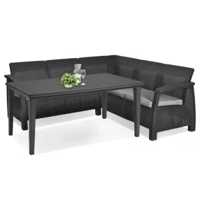 Corfu Relax kerti bútor garnitúra futura asztallal