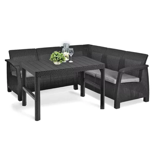 Corfu relax sarokgarnitúra lyon asztallal