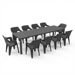 Florin 10+1 kerti bútor garnitúra szett