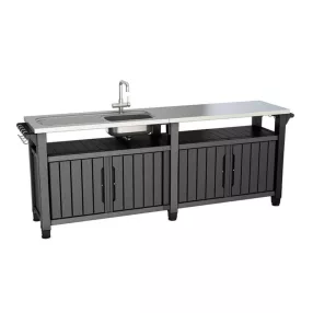 Unity Chef műanyag kerti grill asztal