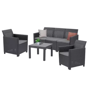   Claire VI 5 személyes kerti bútor garnitúra orlando asztallal