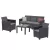 Claire VI 5 személyes kerti bútor garnitúra orlando asztallal
