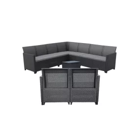   Claire V 9 személyes kerti bútor garnitúra vigo tárolós asztallal