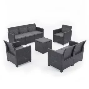   Claire V 7 személyes kerti bútor garnitúra vigo tárolós asztallal