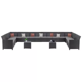   Claire IV 18 személyes kerti bútor garnitúra vigo tárolós asztallal