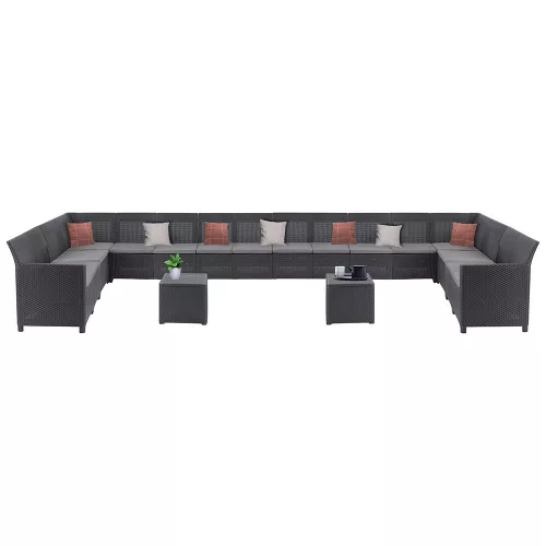 Claire IV 18 személyes kerti bútor garnitúra vigo tárolós asztallal