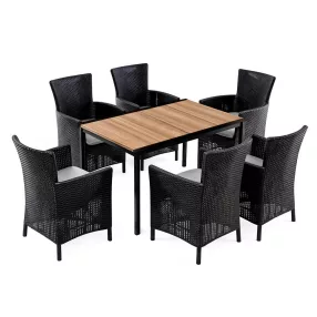 Nadia 6+1 kerti bútor garnitúra szett kőris-grafit