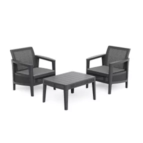 Atlas linea műanyag balkon szett párnával