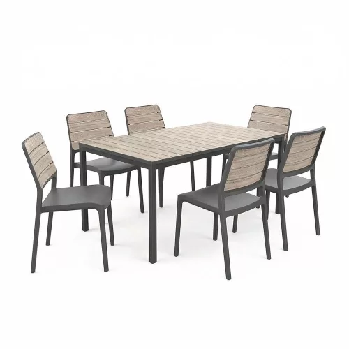 Porto Nova 160 6+1 kerti bútor garnitúra szett