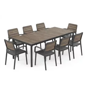   Porto Nova 200 8+1 kartámaszos kerti bútor garnitúra szett