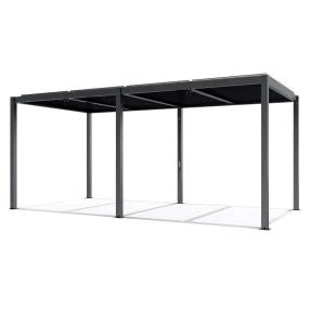 LUXE pergola 5,8x4m antracit LED világítással