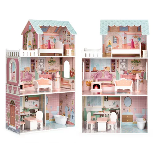 Barbie babaház bútorral