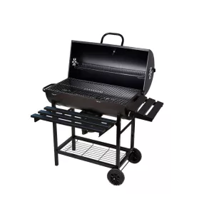 Faszenes kerti BBQ hengeres grillsütő