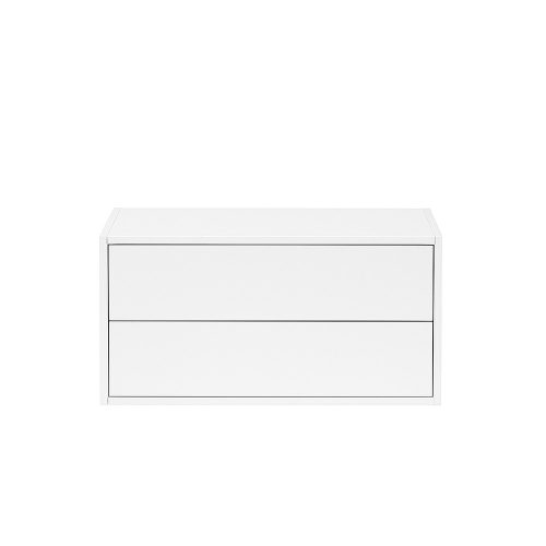 Boxie 2 fiókos fali szekrény 40x80x37 cm fehér