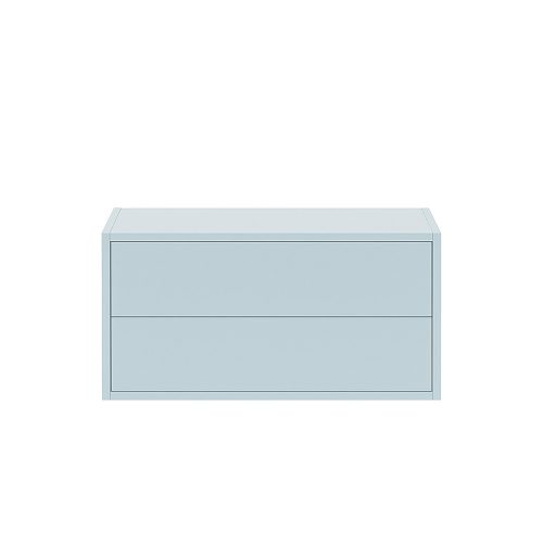 Boxie 2 fiókos fali szekrény 40x80x37 cm kék