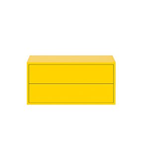 Boxie 2 fiókos fali szekrény 40x80x37 cm sárga
