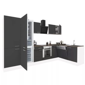   Yorki 340 sarok konyhabútor alsó sütős, alulfagyasztós hűtős kivitelben