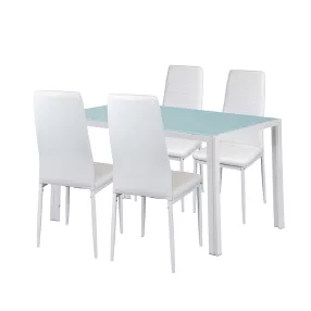 Liana 4+1 étkező garnitúra fehér