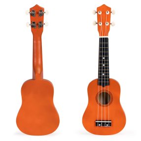 Fa Ukulele Gitár Gyerekeknek, 4 Nylon húr barna