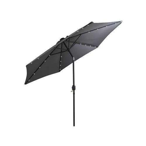 Solari kerti napernyő led lámpával szürke 300 cm