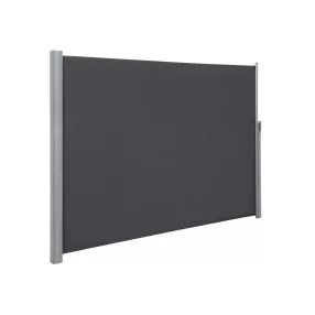   Oldalsó terasznapellenző, belátásgátló, szürke, 280 g/m² 200 x 400 cm