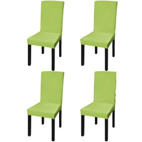 4 db zöld szabott nyújtható székszoknya