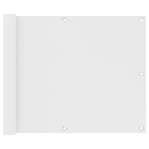 fehér oxford-szövet erkélyparaván 75 x 400 cm