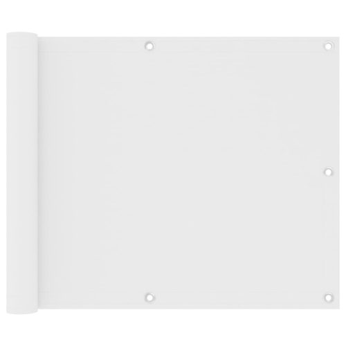 fehér oxford-szövet erkélyparaván 75 x 500 cm