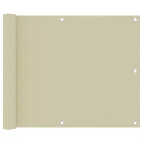 vidaXL krémszínű oxford-szövet erkélynapellenző 75 x 300 cm