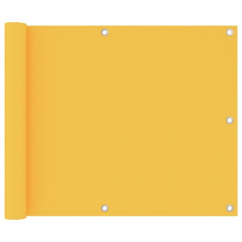  sárga oxford-szövet erkélyparaván 75 x 400 cm