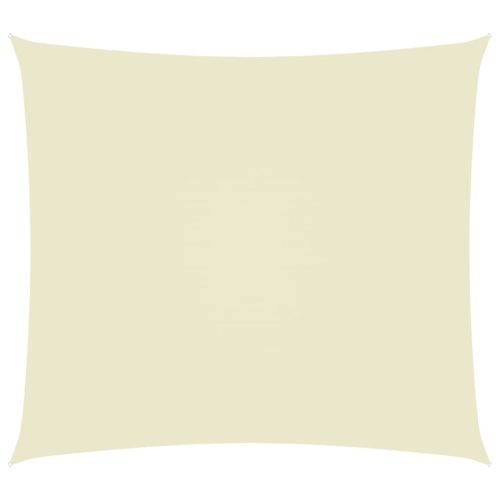 krémszínű téglalap alakú oxford-szövet napvitorla 2,5 x 3,5 m