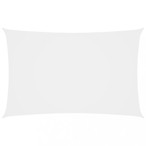 fehér téglalap alakú oxford-szövet napvitorla 2 x 4,5 m